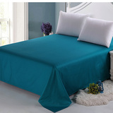100%纯棉床单 学生床单双人、单人床单墨绿色单件床品