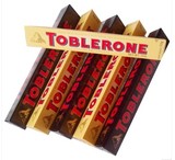 瑞士进口 三角巧克力100g单支(3种口味黄、黑，白）整盒20支