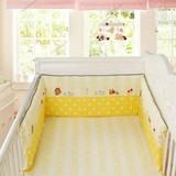 限时特价优伴婴儿床上用品一体式床围 宝宝纯棉防撞透气活胆床帏