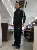 SSC--日本原单STUSSY男装LOGO胶印腰头橡筋全涤运动装长裤-二件套