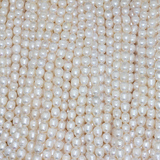 米形天然珍珠项链 DIY正品 真品 半成品批发特惠 7-8mm散珠强光
