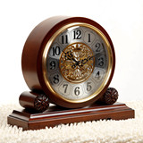 威灵顿时钟仿古客厅报时欧式座钟复古台钟古董装饰摆件钟表精工芯