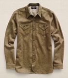 RRL 复古咔叽 羊毛工装 长袖衬衫