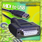 MIDI声卡Gameport转USB连接线 罗技wingman游戏手柄钛翼飞行摇杆