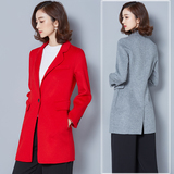 羊绒大衣女2016秋冬季新款女装韩版修身显瘦中长款双面呢毛呢外套