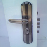 不锈钢门锁 执手天地锁 豪华大门锁 纯铜AB钥匙锁芯 双开门锁豪迪