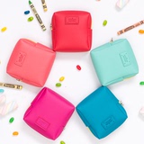韩国正品代购糖果色迷你化妆包S号 小型化妆包 清新可爱带拉链包