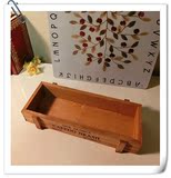 【盈盈花园】zakka小木盒多肉托盘桌面收纳字母木盒拍摄道具做旧