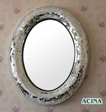 阿西娜新古典马赛克装饰镜 浴室镜子 玄关镜 卫浴壁挂镜 客厅墙镜