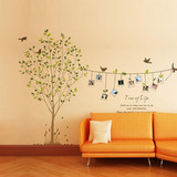 大型自粘办公室墙贴纸创意沙发背景墙壁装饰品艺术照片回忆树P04