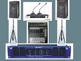 会议音响功放套餐 专业舞台音箱套装 12寸250W会议音响系统设备