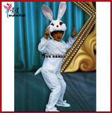 小白兔子儿童动物演出服装幼儿园学生舞蹈卡通儿童动物表演服饰帽