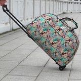 包邮升级防水时尚拉杆箱包女旅行袋手提包行李包金属拉杆包袋男女