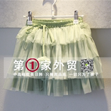 【第1家N1731】韩国进口童装夏装儿童女童半身腰裙蛋糕裙豆绿卡其