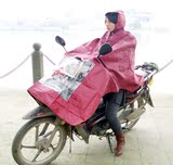 新款电动车摩托车自行车雨衣 牛津布单双人雨披 加厚加长连体雨衣