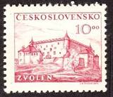 捷克斯洛伐克1949年兹沃伦城堡建筑邮票新1全雕刻版