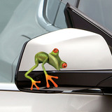 3D立体真实感搞笑青蛙车贴/逼真个性汽车贴纸侧门后窗后视镜拉花