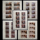 苏联邮票 1987年 5865 十月革命70周年 小版票 5版
