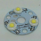 3W高亮大功率LED灯珠美国普瑞45带铝基板正白暖白厂家直销优质