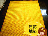 玫瑰黄色植物花卉中国风腈纶红色长方形卧室系列化纤地毯门厅广场