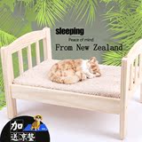 新西兰宠物床实木小型犬狗床公主床沙发四季可拆洗狗窝泰迪猫咪床