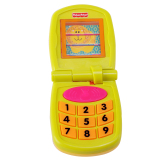 费雪儿童玩具奇趣翻盖音乐手机Y2771宝宝小电话婴幼儿学习小手机