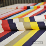 外贸纯棉宽幅斜纹布料/床品家纺 面料/英伦条纹/幅宽2.35米