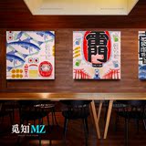 日式料理挂画 寿司店装饰画日式面馆餐厅无框画清吧龙猫墙画壁画