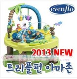 韩国直邮2013年新款美国Evenflo3合1婴儿健身毯/学步车/游戏桌