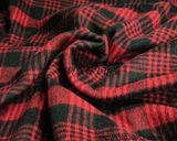 黑红英伦风格子羊绒春装布料面料 长短大衣面料清仓对折促销