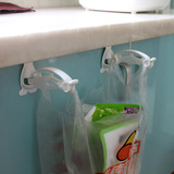 日本 创意橱柜门后垃圾袋架 办公桌抽屉零食垃圾架 可折叠 2枚入