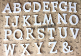 27个字母纯洁白色木质现代英文字母摆件家居婚庆装饰拍摄道具