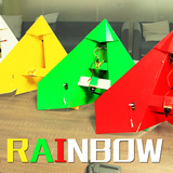 酷玩实验室 彩虹号 纸飞机 Rainbow KT板固定翼飞机 配件套装 新