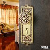 台湾世连泰好铜锁 简欧式纯铜室内房门锁球形执手房门锁SM1217ACU