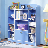 儿童书柜书架宜家现代学生书柜简易简约储物柜置物柜带门组合柜子