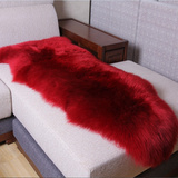 现代简约羊毛沙发垫 冬季毛绒坐垫 羊皮坐垫 组合沙发垫皮毛一体