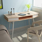 晓木 创意书桌 家用简约电脑桌 钢木办公桌 设计师家具 实用桌子