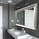 新婚房磨斜边银镜防水/浴室镜/现代宜家卫生间镜子装饰镜磨边0018