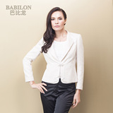 巴比龙专柜正品2014春装新款一粒扣西装上衣OL通勤短外套 特价