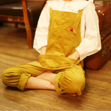 2016春季新款韩国童趣可拆卸卡通刺绣灯芯绒工装背带长裤连体裤女