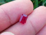 100%天然缅甸红宝石刚玉长方形1.71CT！裸石戒面！未镶嵌！