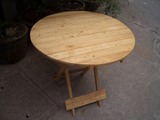 橡胶木折叠餐桌桌子折叠台餐台洽谈桌
