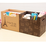 旺妞·畸良韩版创意大容量纸质收纳箱杂物整理箱储物箱玩具收纳盒