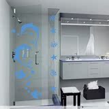创意墙贴纸 防水 鱼 贴画浴室洗手间卡通玻璃贴墙贴一代贴纸A0025