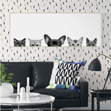 猫 现代简约宜家北欧动物客厅沙发背景墙装饰画卡通挂画卧室壁画