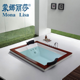 蒙娜丽莎双人按摩浴缸嵌入式冲浪土豪浴缸亚克力1.8米浴缸M-2036