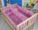 2013最新款 双胞胎婴儿床加宽 实木 双人婴儿床 多功能 可变书桌