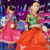 儿童演出舞蹈服摄影服装少数民族朝鲜族服装韩服女童大长今送头饰