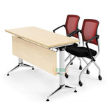 可折叠培训桌|高档移动培训台|时尚会议桌|长条桌|可堆叠办公桌