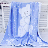 新生婴儿纯棉浴巾宝宝正方形毛巾被儿童抱被加大盖毯 超柔软吸水